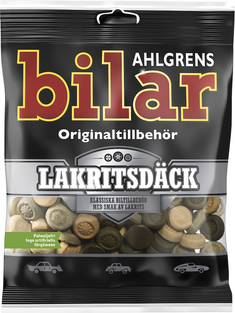 Ahlgrens bilar Lakritsdäck 110g