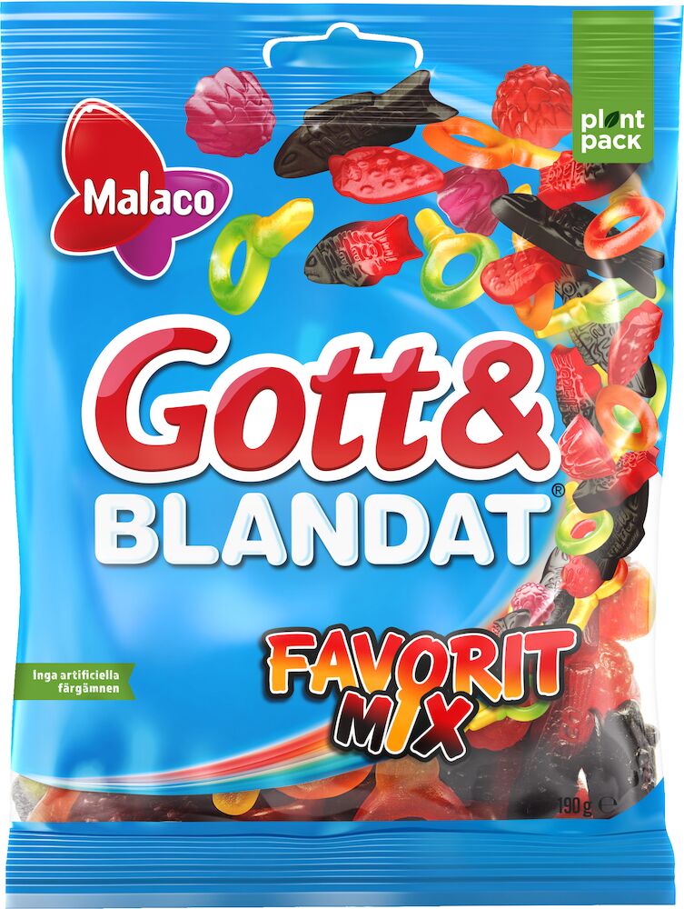 Malaco Gott & Blandat Favoritmix 190g