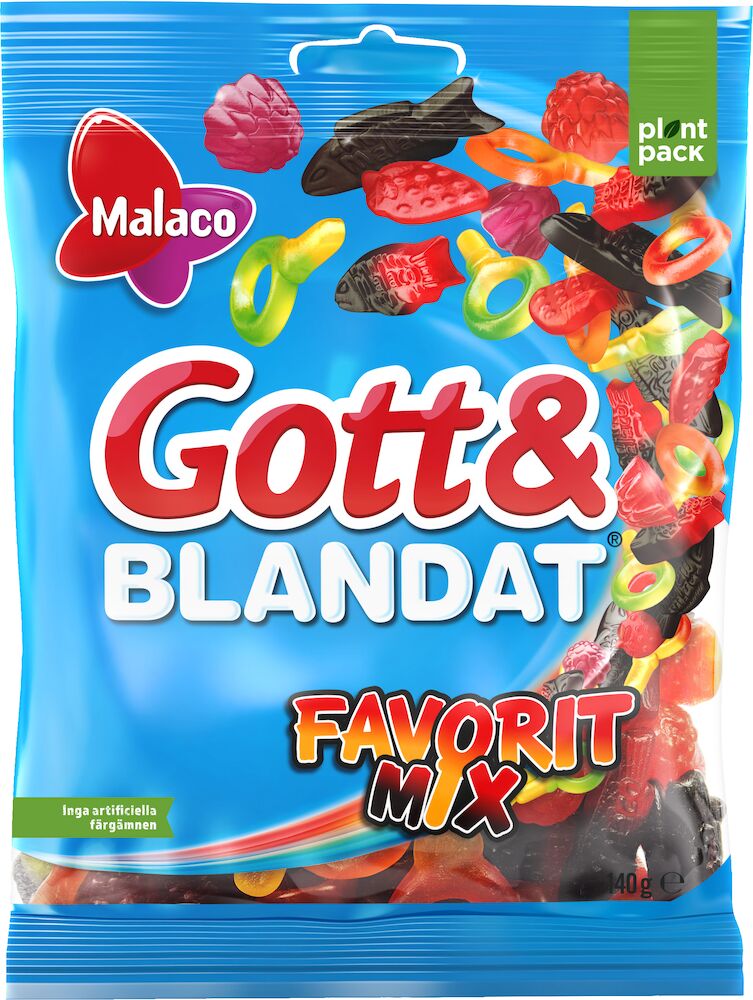 Malaco Gott & Blandat Favoritmix 140g