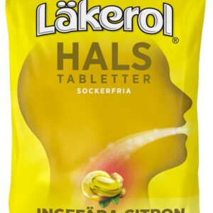 Läkerol Hals Ingefära Citron 65g