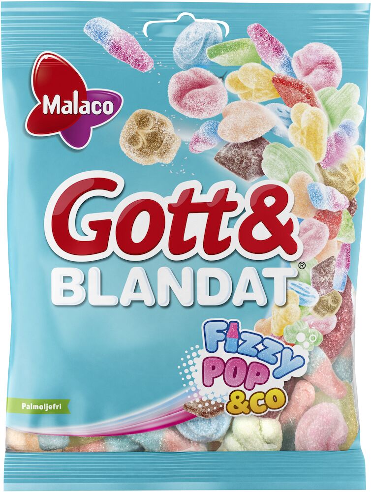 Malaco Gott & Blandat Fizzypop & Co 170g