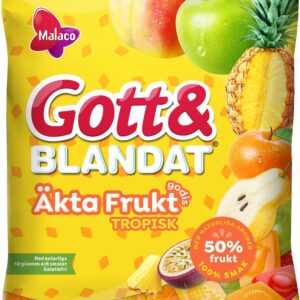Malaco Gott & Blandat Äkta Fruktgodis Tropisk 220g