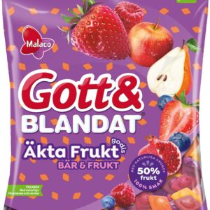 Malaco Gott & Blandat Äkta Fruktgodis Bär & Frukt