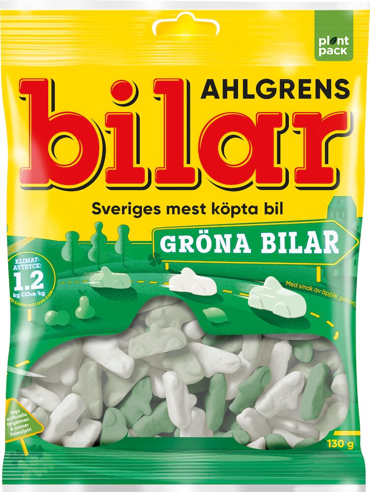 Ahlgrens bilar Gröna bilar 130g