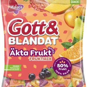 Malaco Gott & Blandat Äkta Fruktgodis Fruktmix 220g