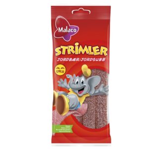 Malaco Strimler Jordgubb 80g