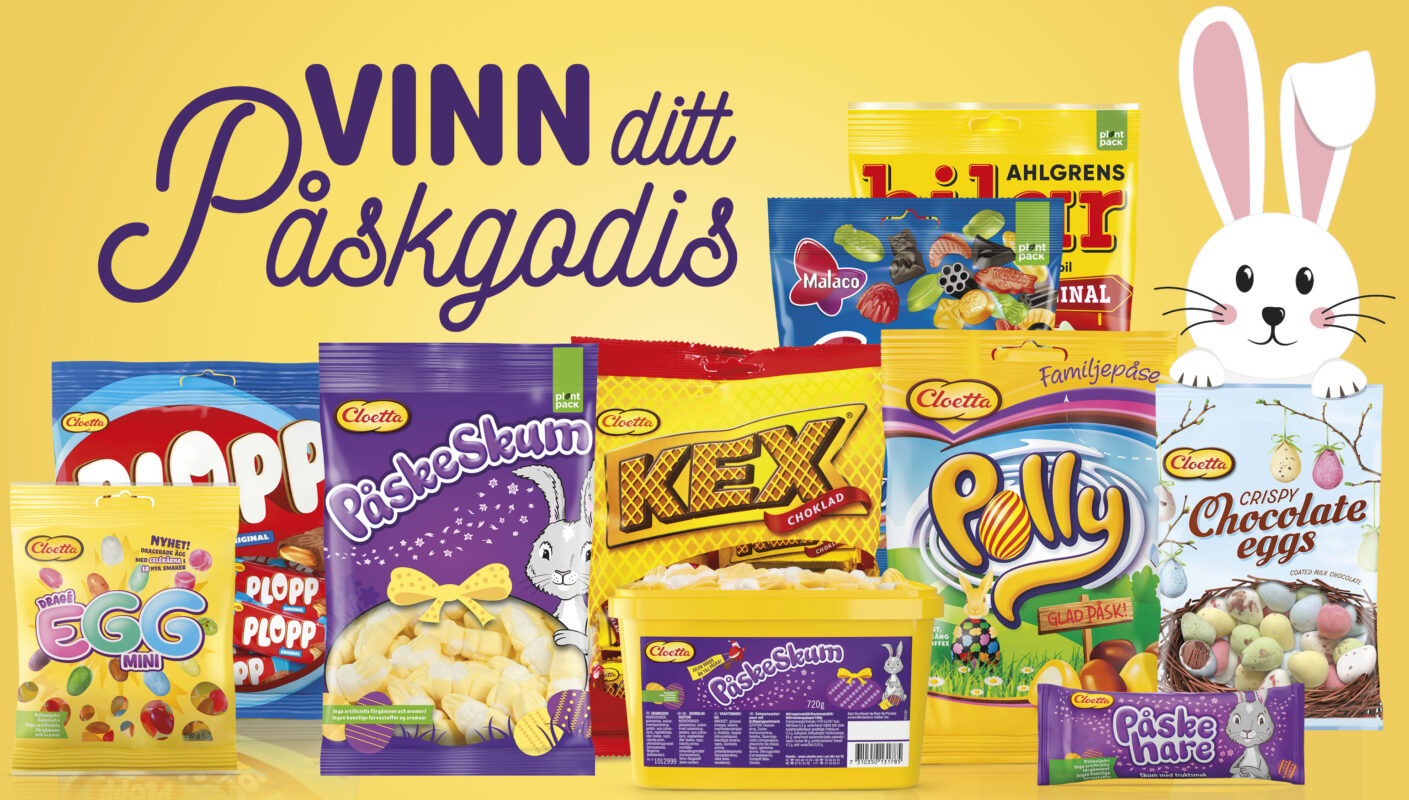 Vinn ditt påskgodis hos Cloetta!