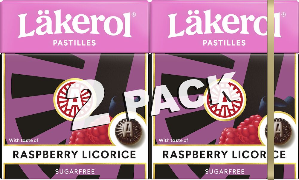 Läkerol Raspberry Licorice 50g