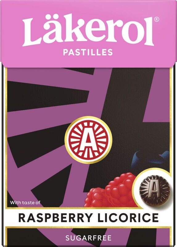Läkerol Raspberry Licorice 75g