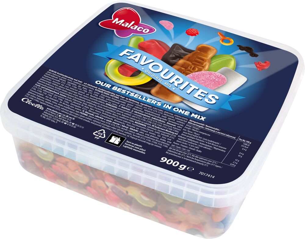 Malaco Favourites 900g