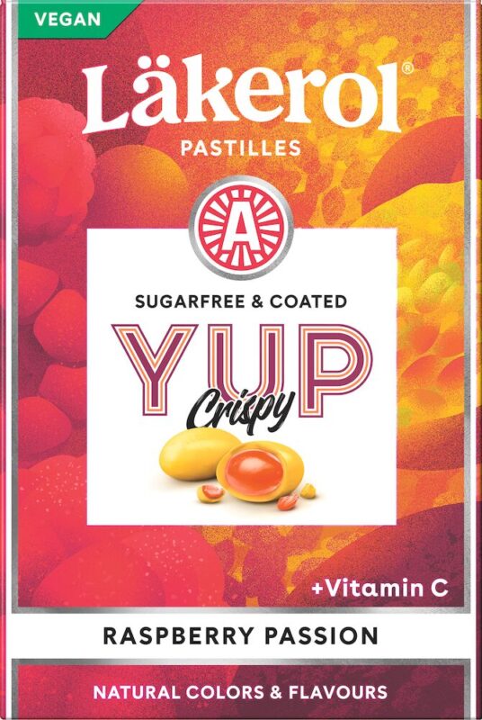 Läkerol YUP Crispy Raspberry Passion 40g
