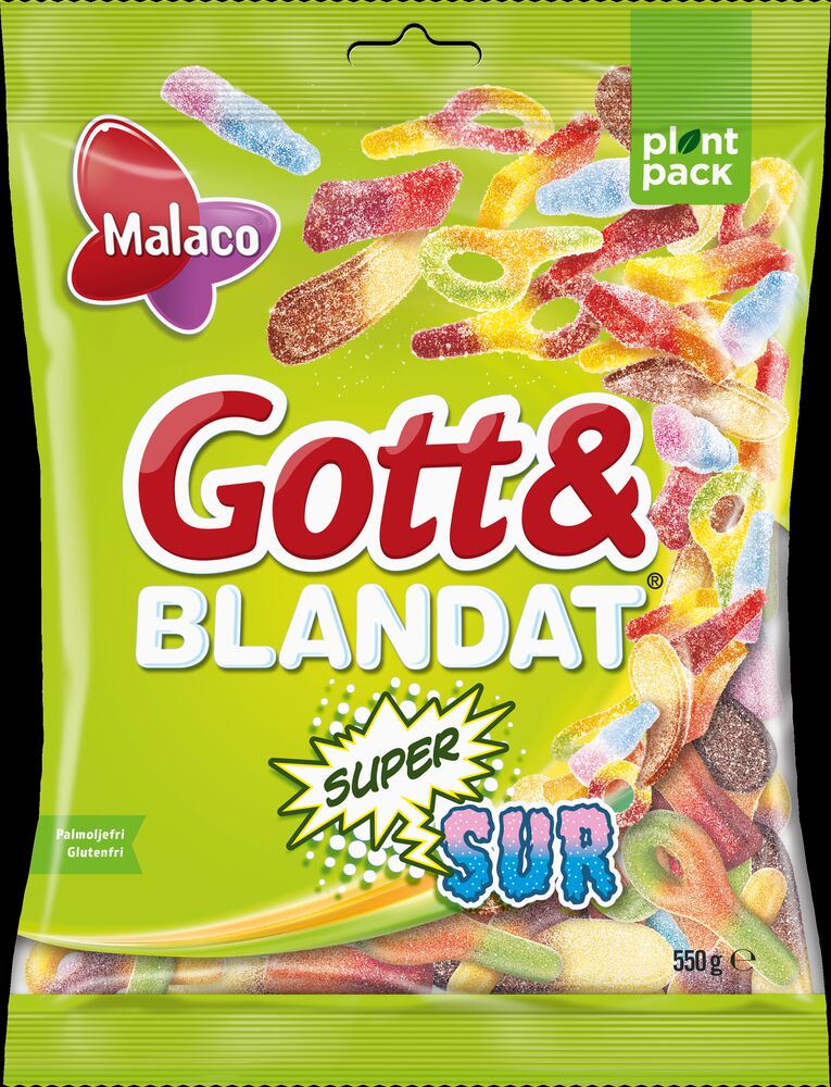Malaco Godt&Blandet Supersur 170g
